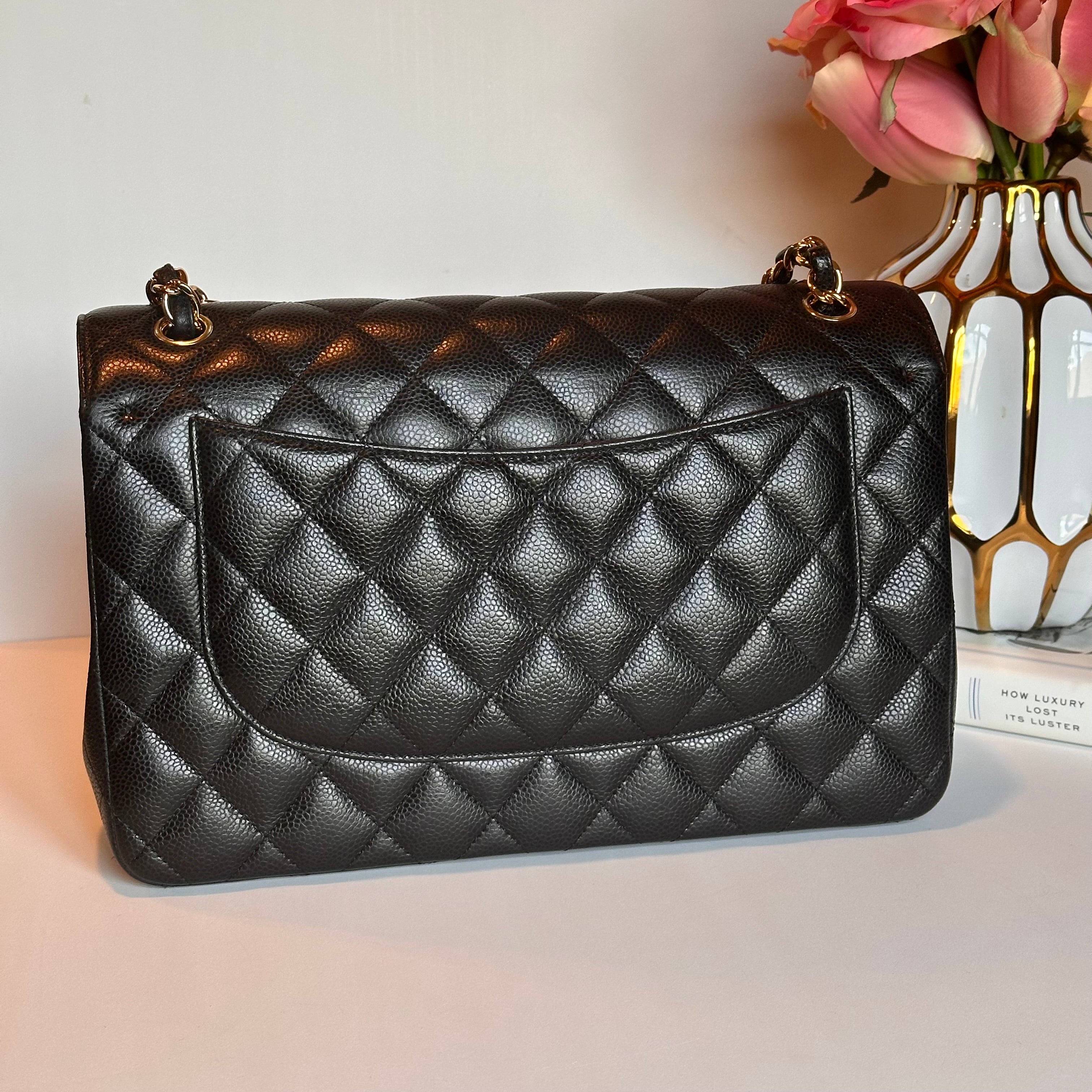 CHANEL JUMBO CLASSIC FLAP BLACK CAVIAR GHW