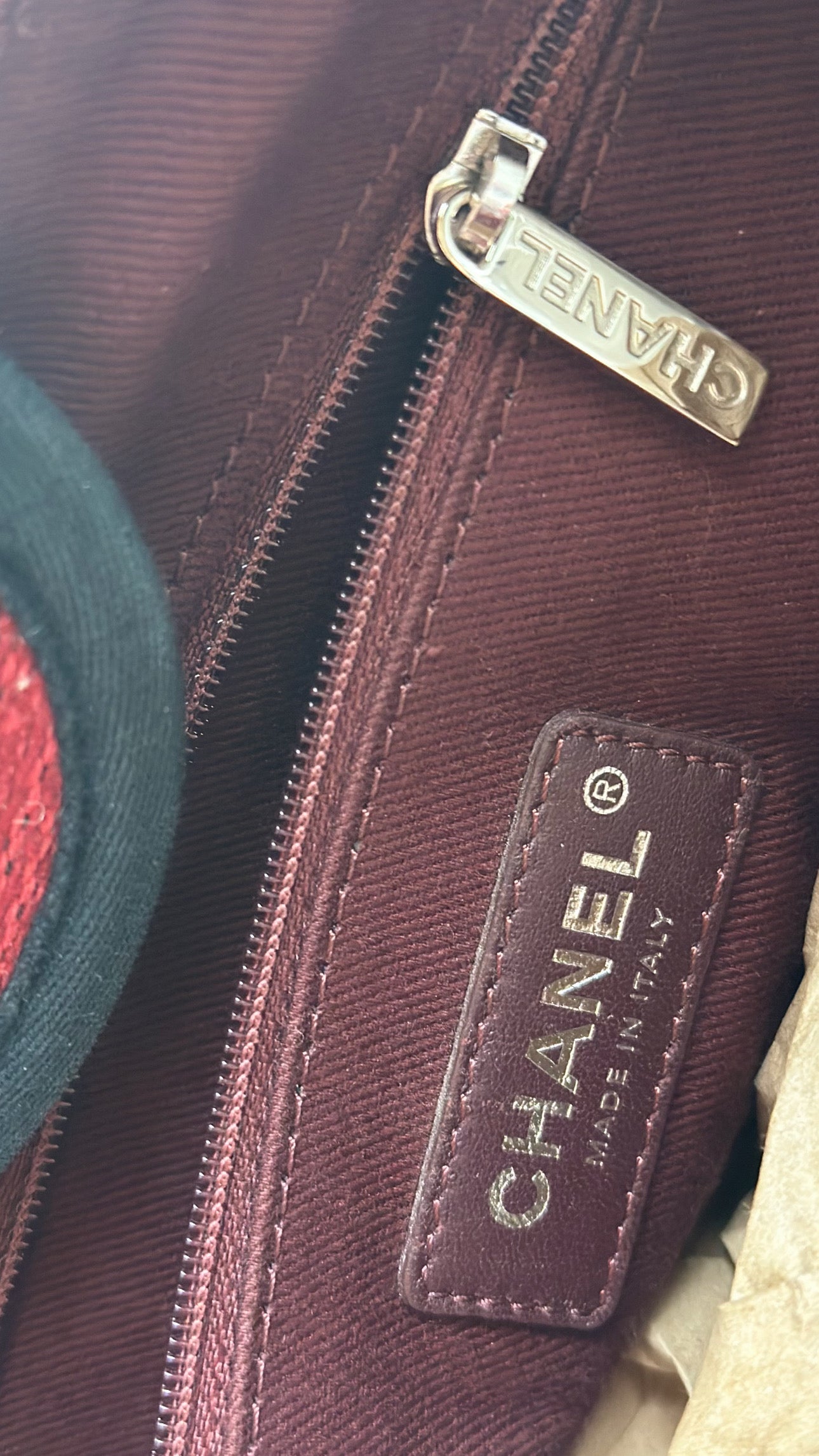 18A Chanel Large Deauville Shopping Tote Beige Toile & Calfskin